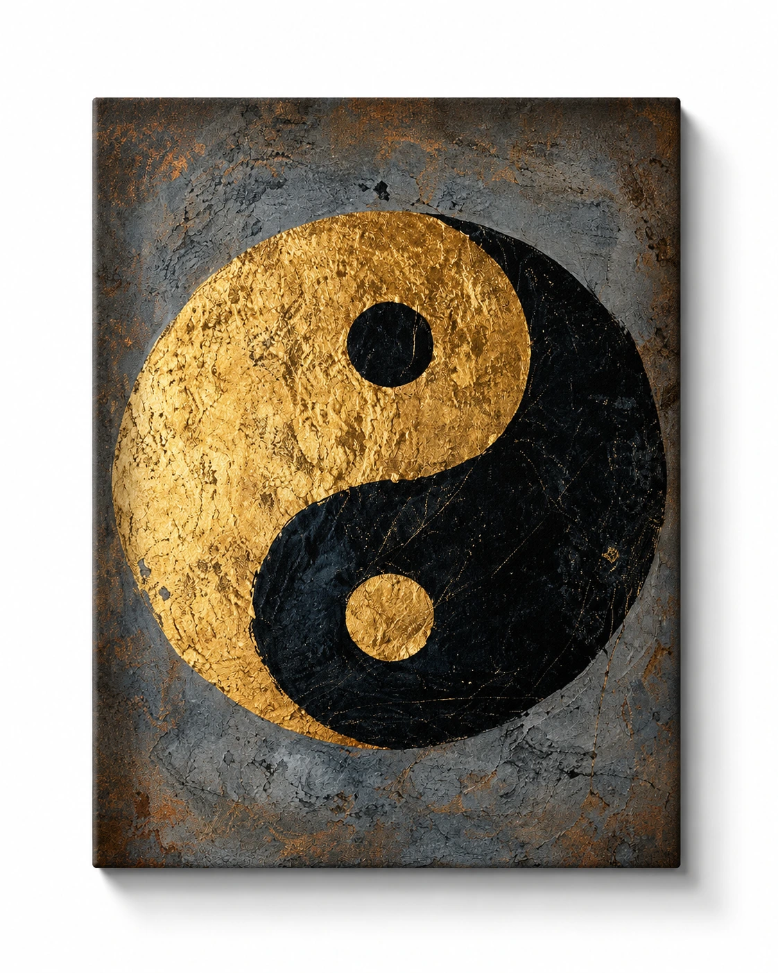 Arany-Fekete Yin Yang Harmónia – Vászonkép