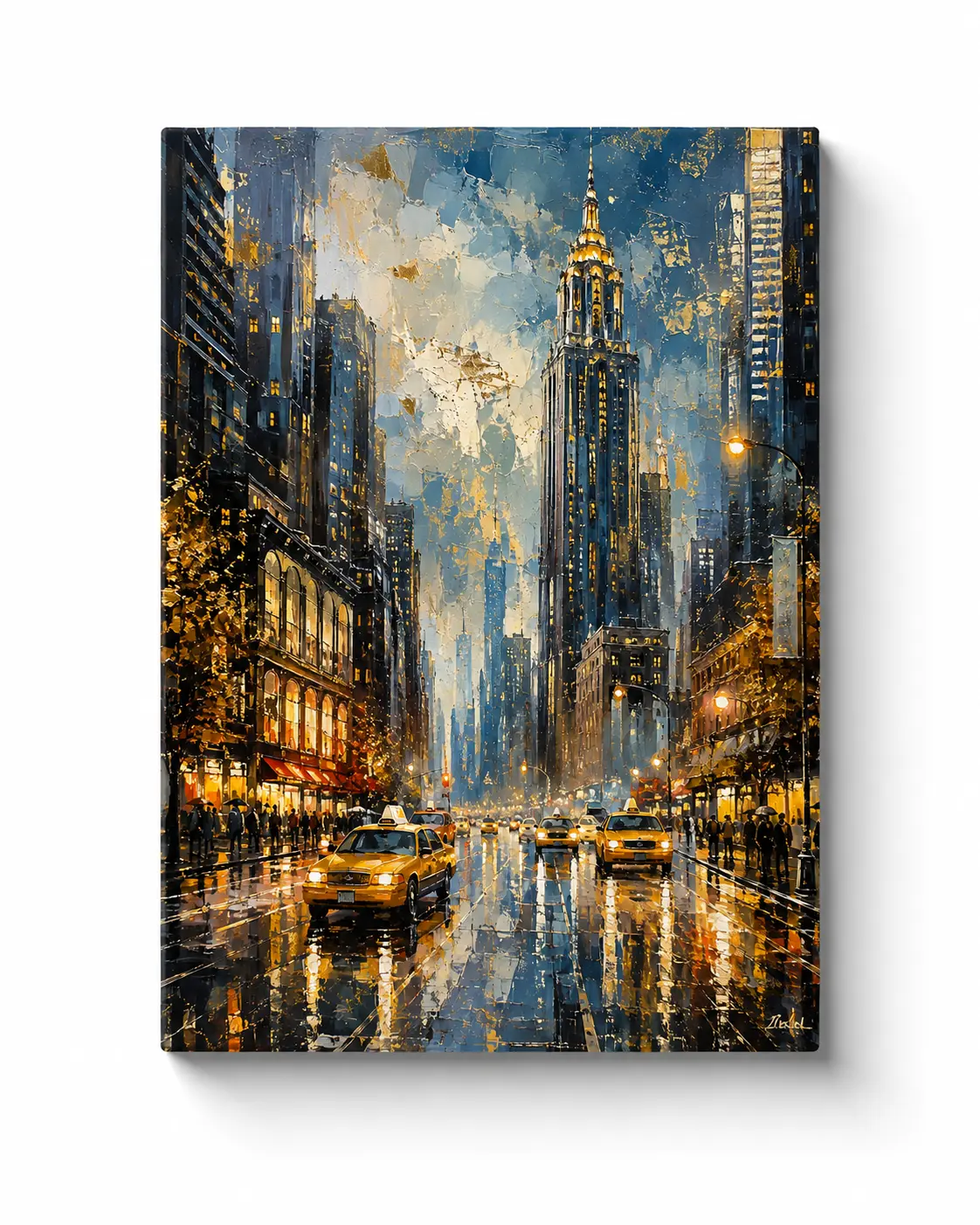 Manhattan Éjszakai Fényei – New York Vászonkép